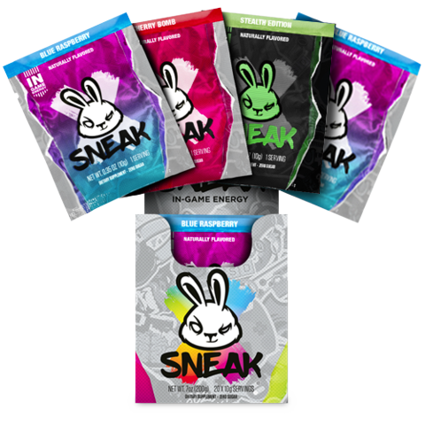 mixed pack of energy drink sachets for gamers