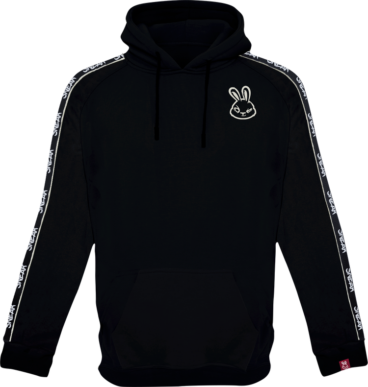 TAPED HOODIE BLACK