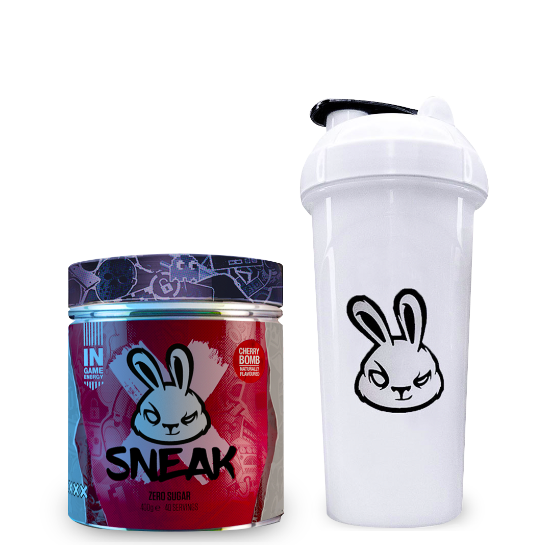 Cherry bomb flavour and shaker bottle
