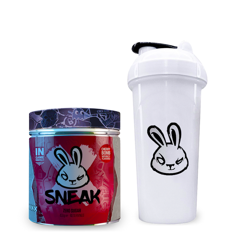 Cherry bomb flavour and shaker bottle