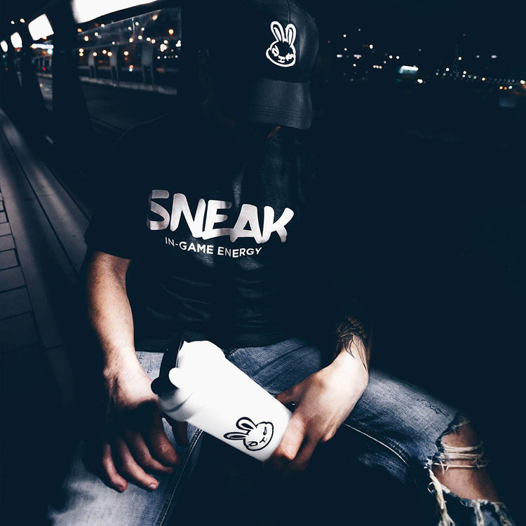 man wearing gaming t-shirt